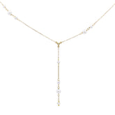 GIROCOLLO ROSARIO CON MINI PERLE - ORO18KT