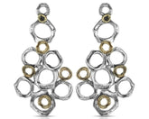 Orecchini cerchi sovrapposti collezione “Vibrazioni”