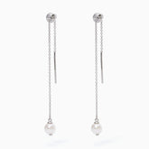 Orecchini pendenti con perle