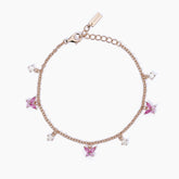 Bracciale con charm bianchi e rosa SECRET GARDEN 533659