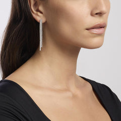 Orecchini in argento con cascata di zirconi SAN LORENZO