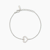 Bracciale donna in argento con cuore HAPPY LOVE