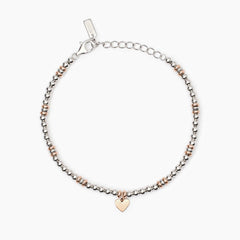 Bracciale in argento placcato oro rosa con cuore LITTLE MIX