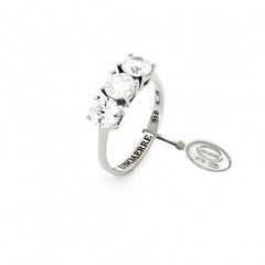Anello Trilogy Maxi in argento bianco 504494-13