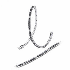 TENNIS DIAMANTI BIANCHI E NERI