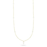 COLLANA LUNGA CON GOCCIA DI PERLA - WHITESIDE