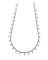 Collana lunga Zaffiro e Granato