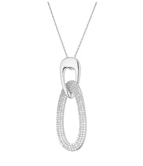 Collana Pavè Bianco Oval - Venice