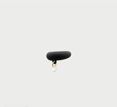 Earcuff smaltato con zircone colorato