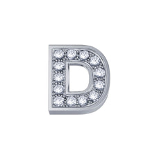Iniziale D oro bianco e diamanti DCHF3319D.002