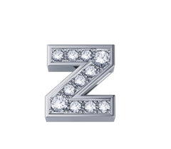 Lettera Z Classica in oro bianco e diamanti DCHF3319Z.002