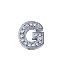 Lettera G oro bianco con diamanti DCHF3319G.002