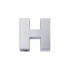Lettera H Classica in oro bianco. DCHFH3320