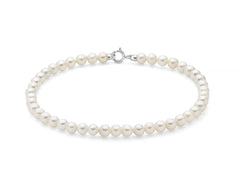 + Bracciale di perle Oriente con chiusura in oro bianco