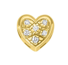 Cuore Bombato in oro giallo e diamanti DCHF8123.003