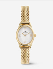 Ophelia Mini Mesh White Gold