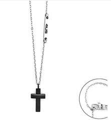 Collana croce brunita 4ucl8062