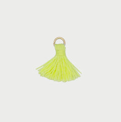 Charm Nappa Giallo Fluo
