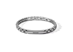 Bracciale in Acciaio, pvd nero e Zirconi neri