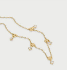 Collana Donna Rue Des Mille Essence Tondi Argento 925 dorato con Zirconi