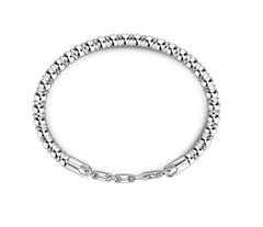 Bracciale Zancan morbido in argento a sfere.