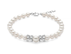 +Bracciale di perle Anastasia con centrale di topazi taglio goccia.