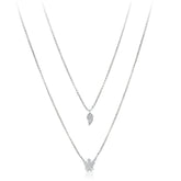 Collana con ala D'Angelo-angelo Pavè