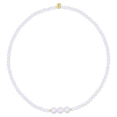 GIROCOLLO ELASTICO CHOKER 3 PERLE - WHITESIDE