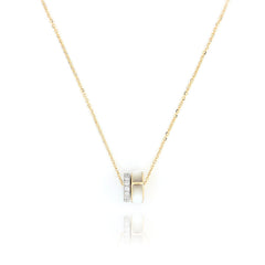 COLLANA LE SECRET CON DIAMANTI E MADREPERLA