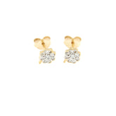 ORECCHINI LOBO MICRO ZIRCONI QUADRIFOGLIO