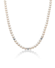 Collana in oro bianco PCL6111 Miluna da donna