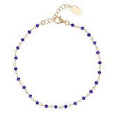 Bracciale Dorato con Cristalli Blu