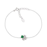 Bracciale "Quadricuore" in Argento con Zirconi