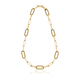 Collana con maglie di catena a palline