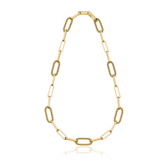 Collana con maglie di catena a palline