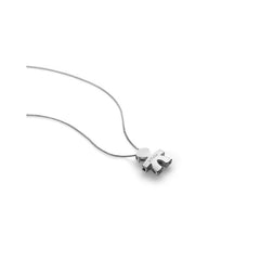 CIONDOLO I TESORINI CON SAGOMA BIMBO E CATENA IN ORO BIANCO