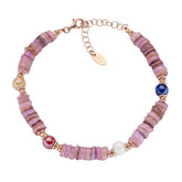 Bracciale Rosè e Pietre Dure Giada