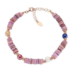 Bracciale Rosè e Pietre Dure Giada
