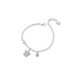 Bracciale catena con angelo Pavè