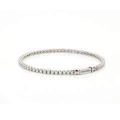 Bracciale Tennis in argento bianco