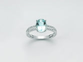 Anello Donna Miluna Acquamarina Diamanti - LID3371