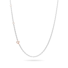 Collana Catena Rolò Rubinia - Argento/Oro Rosa