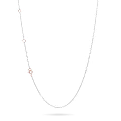 Collana Catena Rolò Rubinia - Argento/Oro Rosa