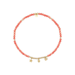 CAVIGLIERA ELASTICA ARANCIONE - ANKLETS MANIA