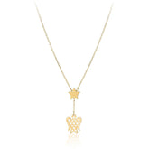 Collana Stella-Angelo traforato