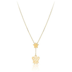 Collana Stella-Angelo traforato