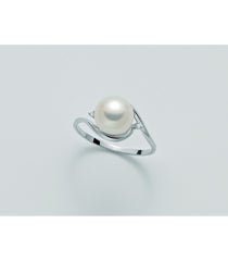 Anello Miluna Oro- Perla – Diamanti PLI1557