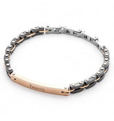 Bracciale Bicolor con targa 4ubr4520