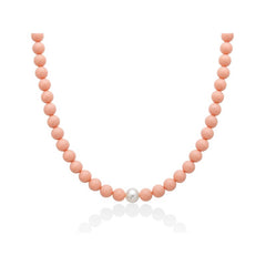 Collana Miluna girocollo Terra e mare PCL4821 corallo rosa