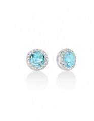 Orecchini MILUNA argento 925 e topazio Gemma del Cielo ERD2580